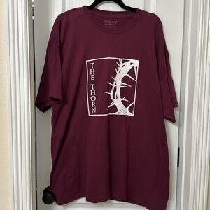 Gil Dan dry blend burgundy the thorn T-shirt size 2XL